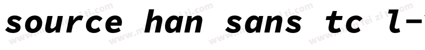 source han sans tc l字体转换